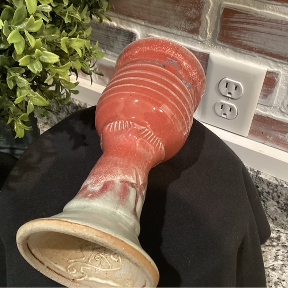 Ceramic / Pottery Hand Crafted Wine Goblet By Stokes - Excellent Gently Used - Picture 5 of 11